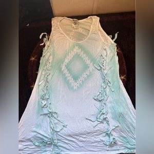 Western tank top with fringe